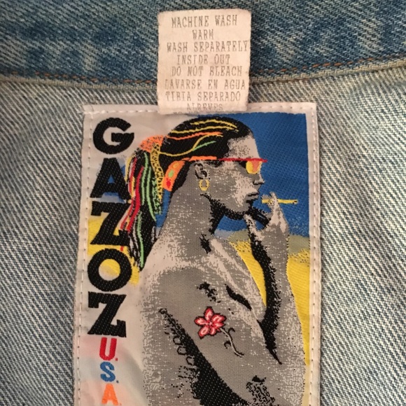 Vintage Denim Studded Vest - Picture 2 of 2